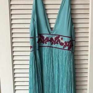 Catherine Maladrino silk chiffon flowing pleated dress